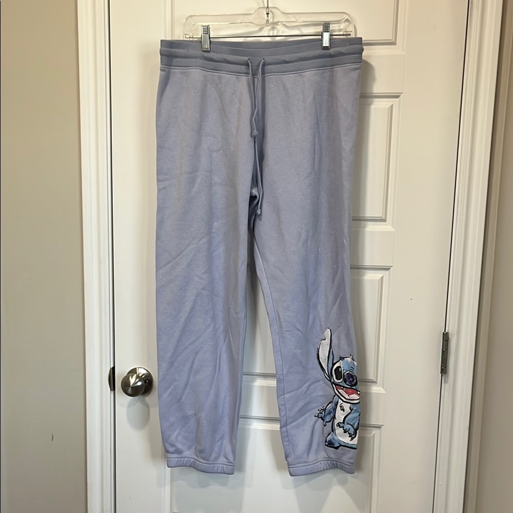 Disney Light Purple Stitch Track Pants